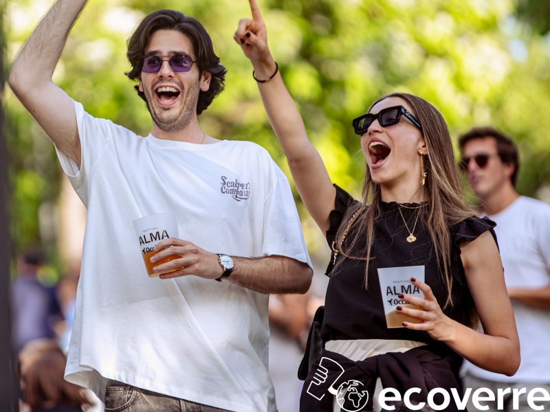 Festival Alma à Madrid et Barcelone avec des gobelets et coupes réutilisables Re-uz!