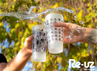 MMVV more sustainable than ever with the reusable cups and Re-uz hygiene service!